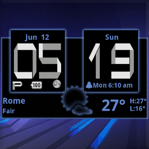 Honeycomb Weather Clock Widget  Icon