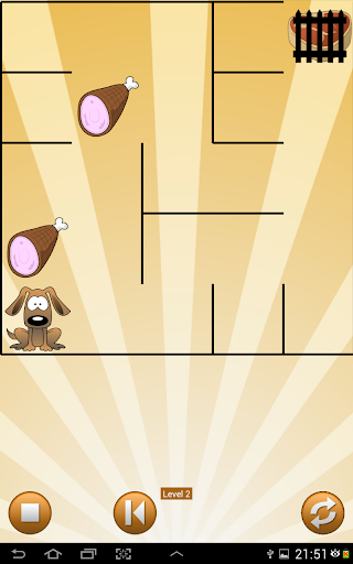 【免費家庭片App】Bulldog find bones Maze puzzle-APP點子