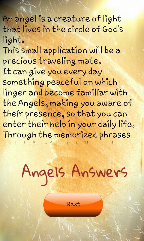 Angels Answers Screen 2