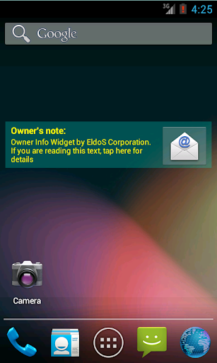 Owner Info Widget