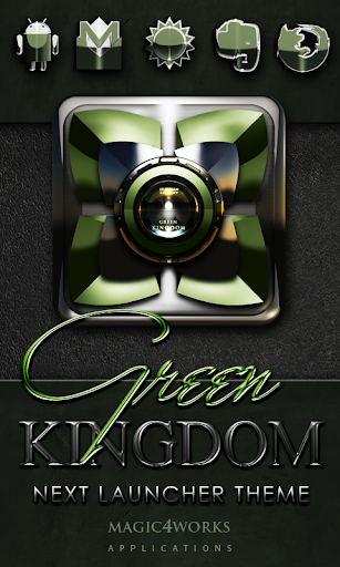 Next Launcher Theme Green King