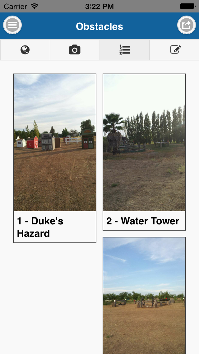 CourseWalk CDE Screen 2