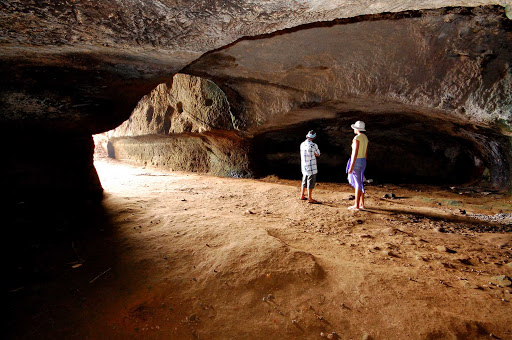 Black-Point-Tunnel-St-Vincent-Grenadines - Inside historic Black Point Tunnel near the exit to Byrea on St. Vincent.