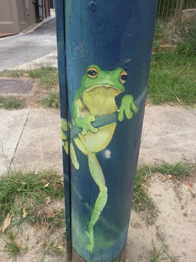 Frog on a Branch Mural