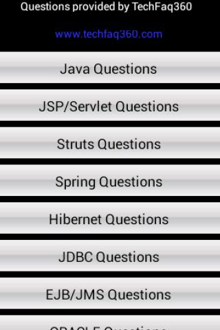 Java J2EE Questions Free - screenshot