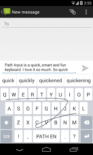 Path Input: A Swipe Keyboard