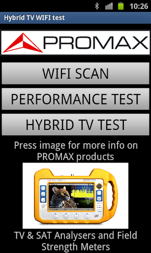Hybrid TV WIFI test
