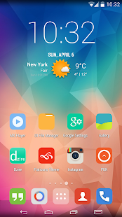 Dzire IOS 7 Theme Apex Nova GO - screenshot thumbnail