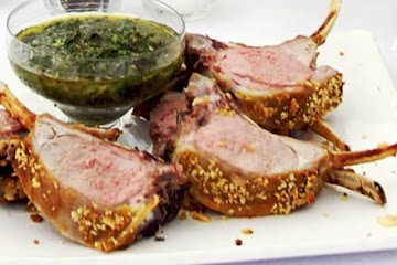 Lamb cutlets with herb relish