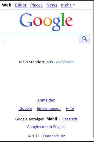 Basic Browser Screen 2