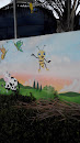 bees and cows wall