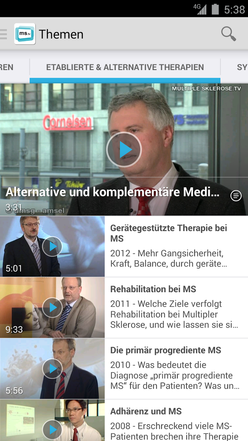 Multiple Sklerose TV Screen 2