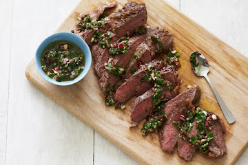 Grilled Steaks with Chimichurri