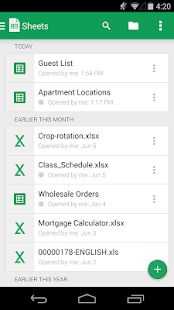 Google 스프레드시트 - screenshot thumbnail