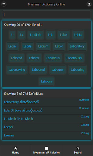 Myanmar Chin Dictionary Online