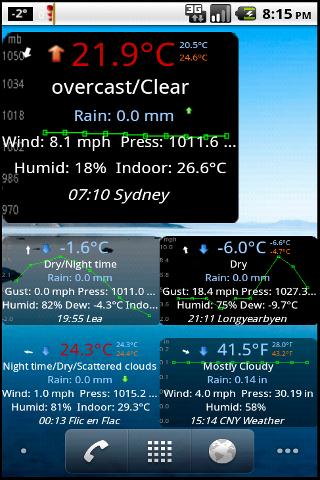   Weather Watch Widget – Capture d'écran 