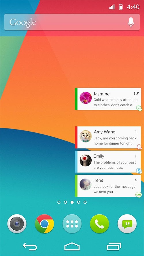 Android application Screen Notify screenshort