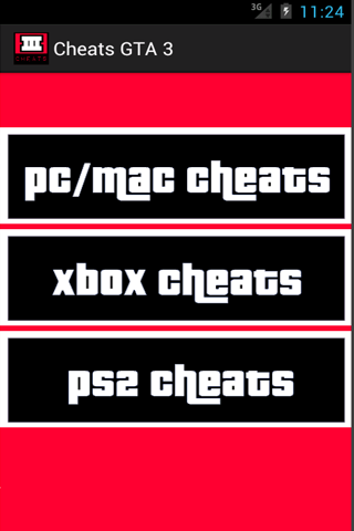 Cheats for GTA 3