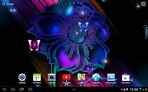 Neon Butterfly Live Wallpaper