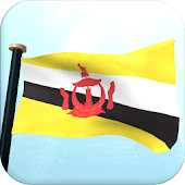 Brunei Darussalam Flag 3D Free