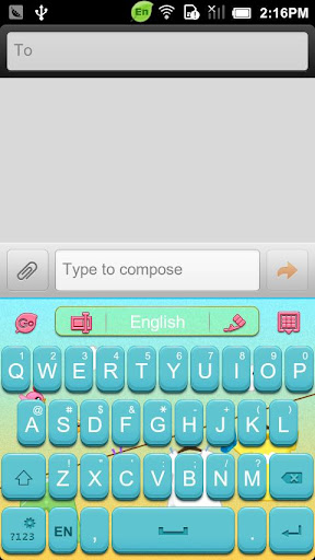 GO Keyboard Sunshine theme