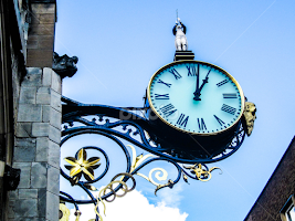 Ornate clock by Del Candler - Buildings & Architecture Architectural Detail