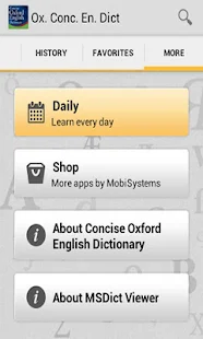 Concise Oxford English - screenshot thumbnail