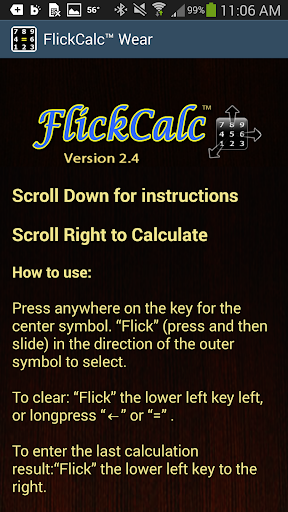 【免費生產應用App】Flick Calc Wear Calculator-APP點子