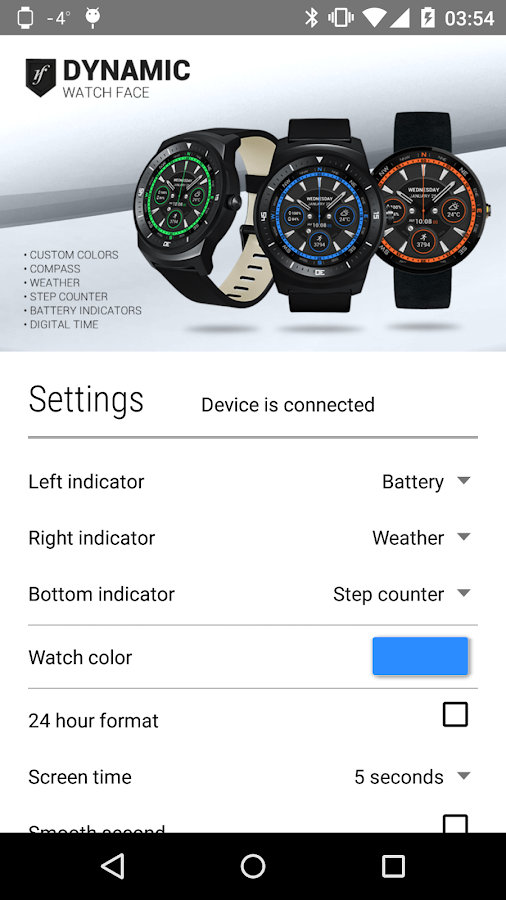 Dynamic Watch Face - screenshot