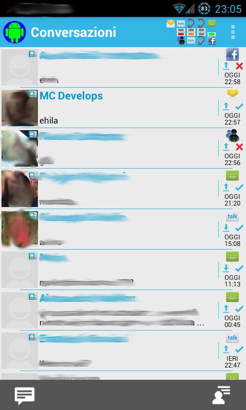 Android application Total Messager screenshort