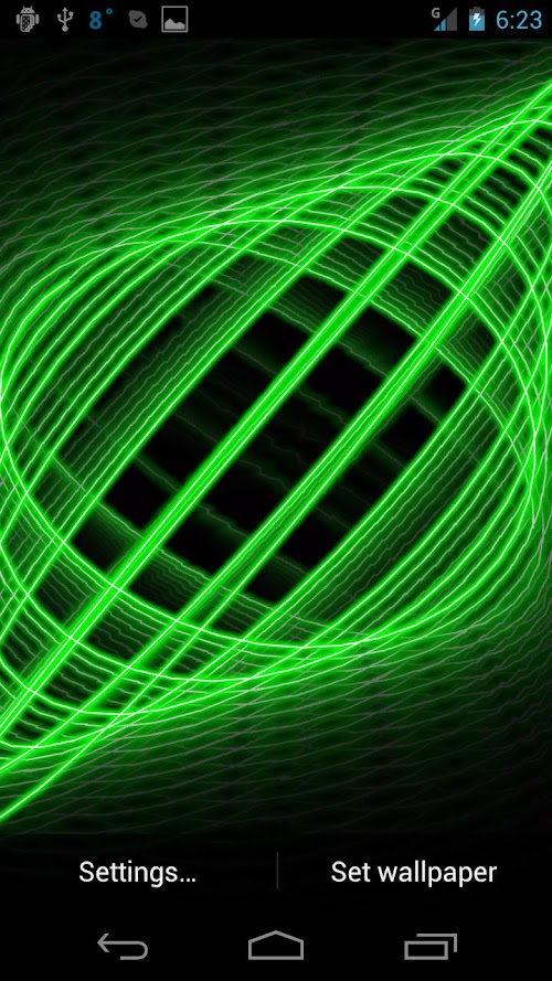 Android application Swirly Live Wallpaper screenshort