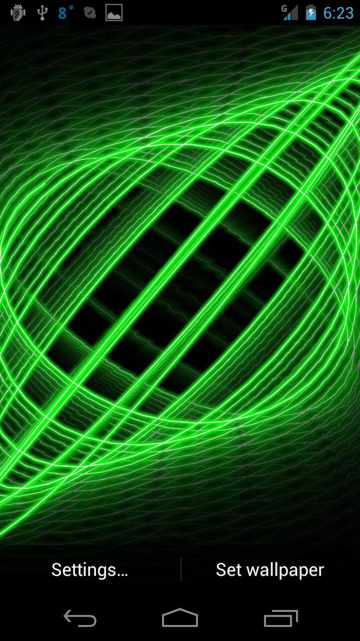 Swirly Live Wallpaper Screen 1