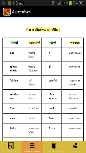 【免費書籍App】คำราชาศัพท์-APP點子