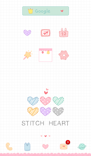 stich heart dodol theme