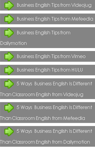 Business English Tips