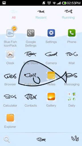 【免費個人化App】Icon Pack - Blue Fish(free)-APP點子