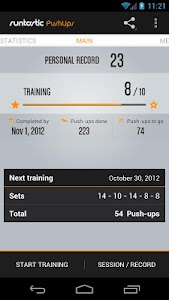 Screenshot Runtastic Push-Ups Workout PRO v1.7