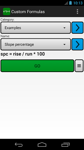 Custom Formulas