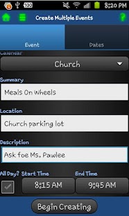 Google Web Calendar Utils Demo Screenshots 1