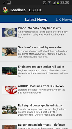 Headlines - BBC UK