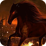 Sinister horse on fire live wp Apk