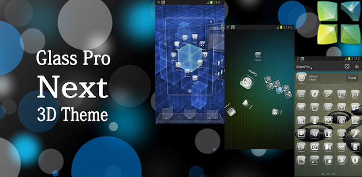 Glass Pro Next Launcher Theme