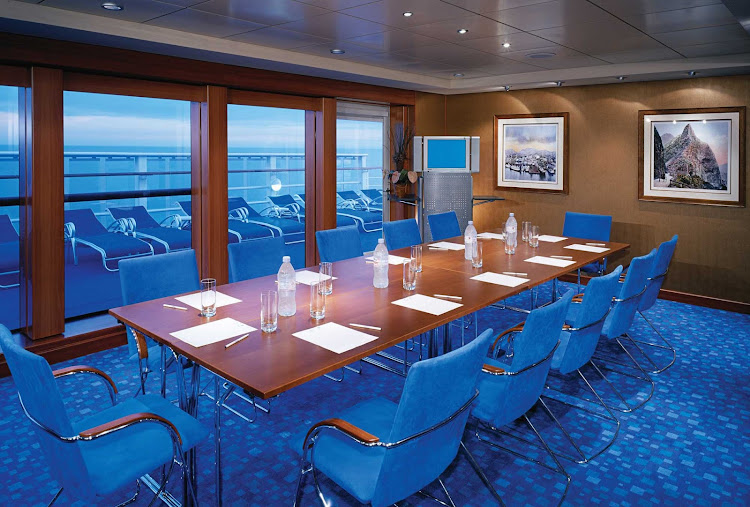 The Oahu Room on Norwegian Cruise Line's Pride of America is a perfect space for a meeting or a conference. 