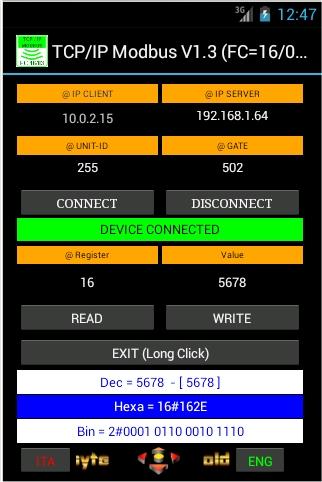 【免費工具App】TCP/IP Modbus Tester-APP點子