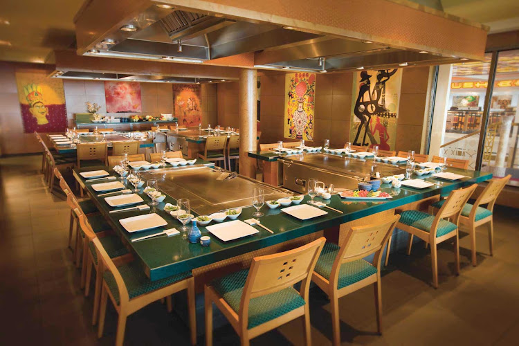 Children and adults will enjoy the theatrical hibachi cooking and authentic Japanese cuisine at Teppanyaki.