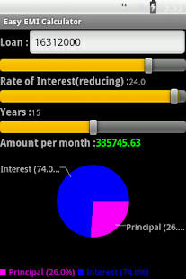 Easy EMI Calculator (Free) - screenshot thumbnail