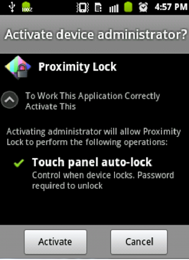 Proximity Lock Screen