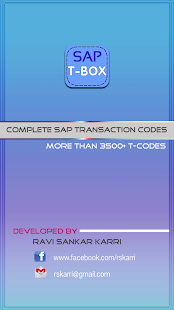 SAP TCODES BOX
