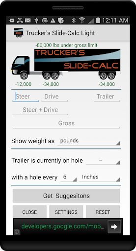 Trucker's Slide-Calc Light