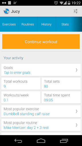 Jucy Workout Gym Fitness Log